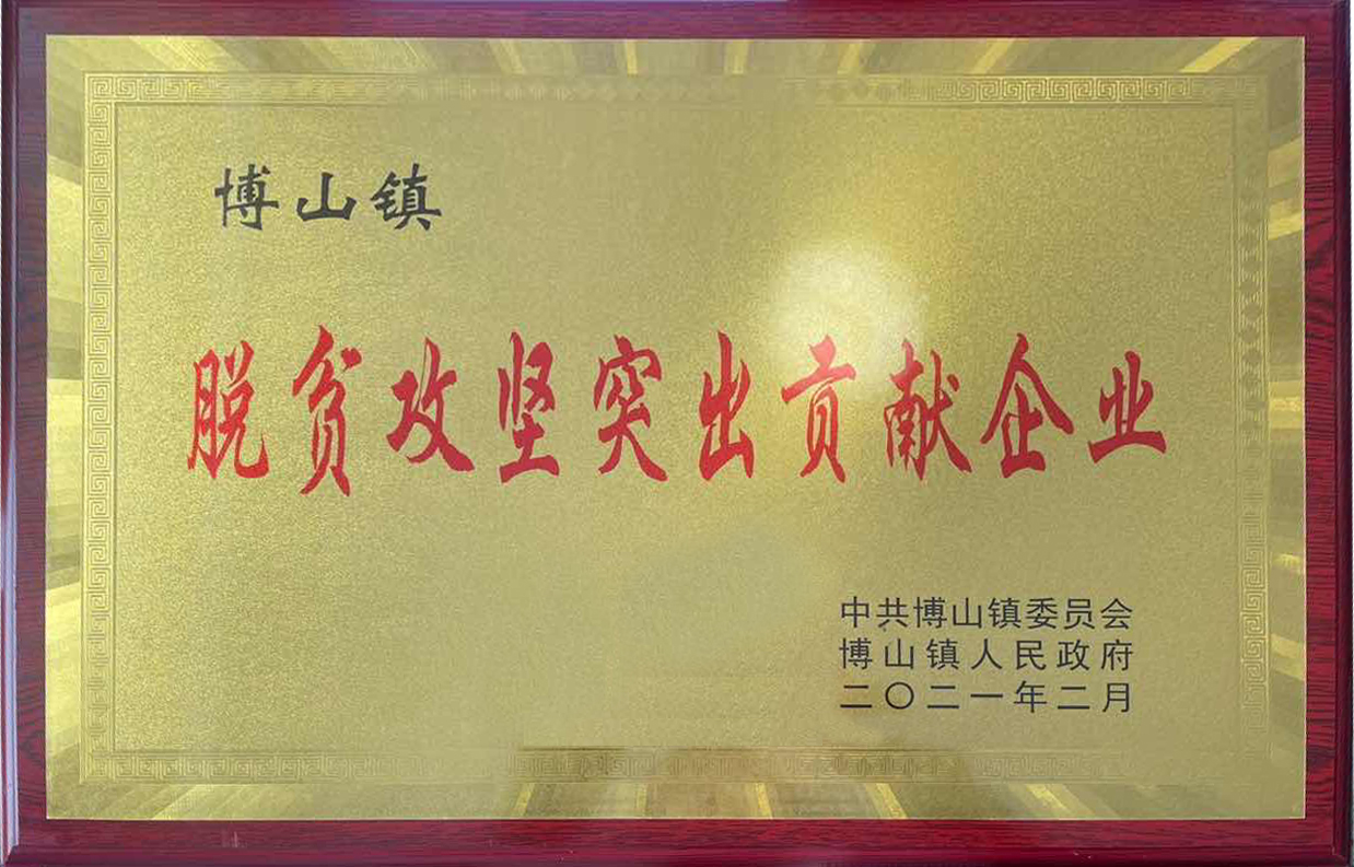 市能源集团所属鑫能集团脱贫攻坚工作受到博山镇人民政府表彰(图1)